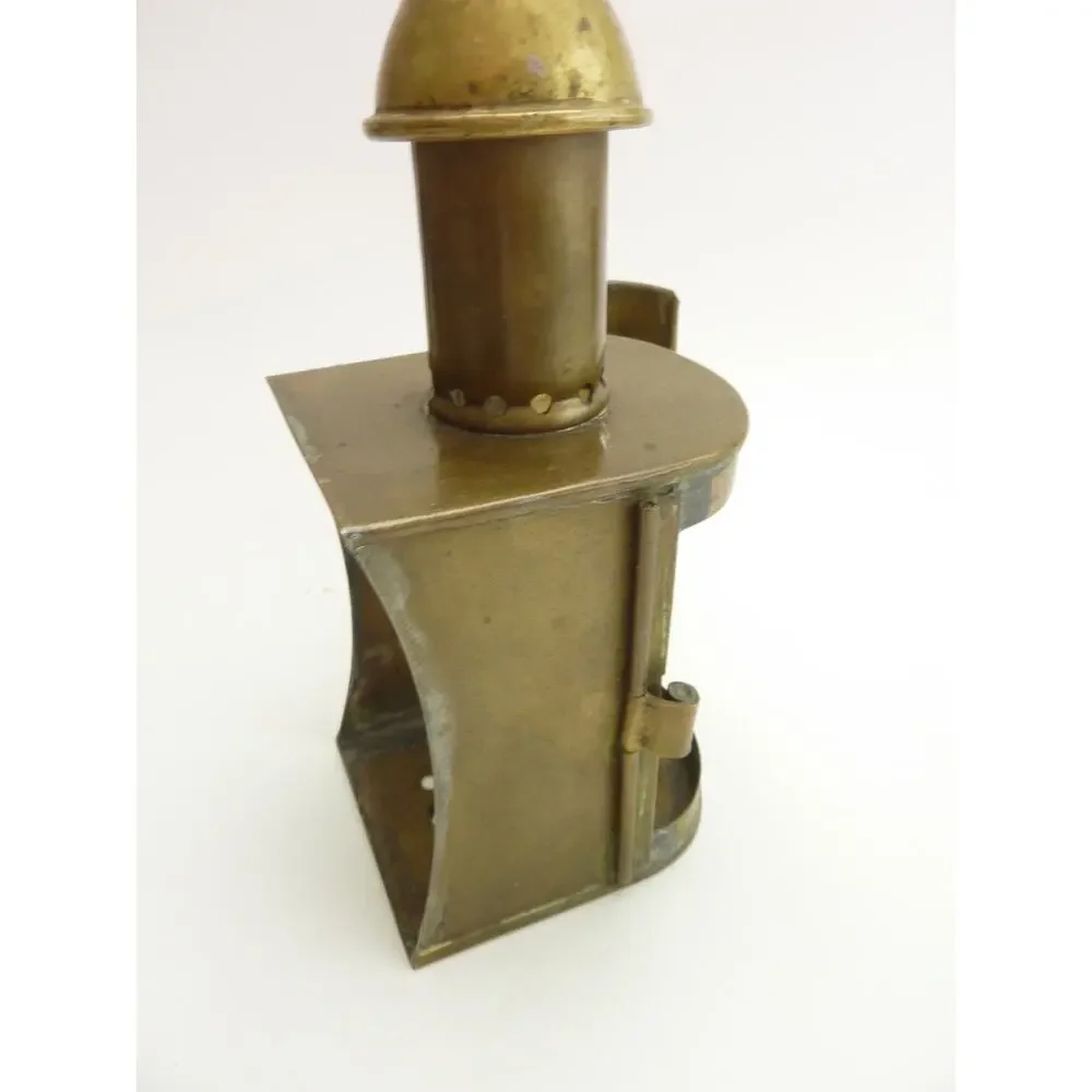 Vintage Brass Ship Binnacle Lantern Housing Case Nautical Marine Decor Shell 8